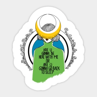 Over the moon Sticker